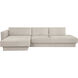 Tecoma Danny Cream Sofa Chaise, LAF